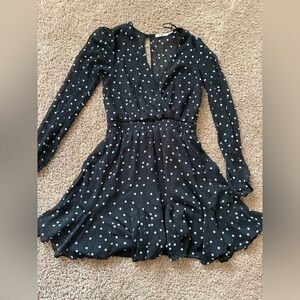 Black Polka Dot Women's Dress